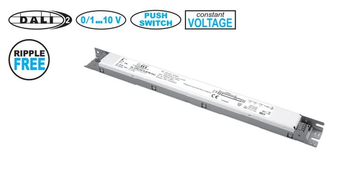 120W impulsinis LED šaltinis 24V 5A, PUSH-DIM, DALI2, TCI