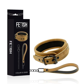 Fetish Submissive Origin FETISH SUBMISSIVE ORIGEN - NEOPRENE LINED NECKLACE WITH CHAIN