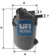 Kuro filtras UFI 24.061.01