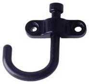 Pasukamas kablys – juodas – 53 mm – metalinis kablys