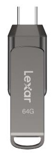 MEMORY DRIVE FLASH USB3.1 64GB/D400 LJDD400064G-BNQNG LEXAR