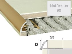 Profilis Effector A53 užbaigimo | A53 natūralus 250 cm 23x12 mm