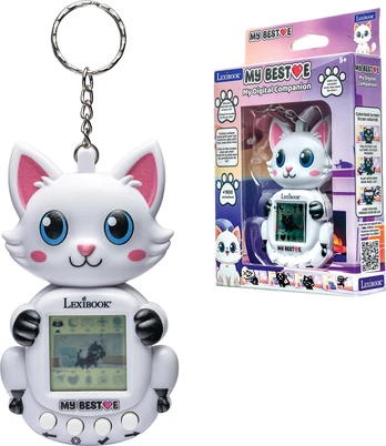 Lexibook - My Best-E® 2 Cats console with LCD screen and keychain attachment (JLMBCAT)