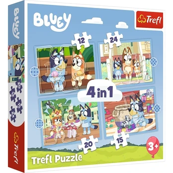 Puzzles 4in1 Bluey and the world
