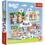 Puzzles 4in1 Bluey and the world kaina