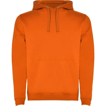 Oranžinis džemperis su gobtuvu Urban