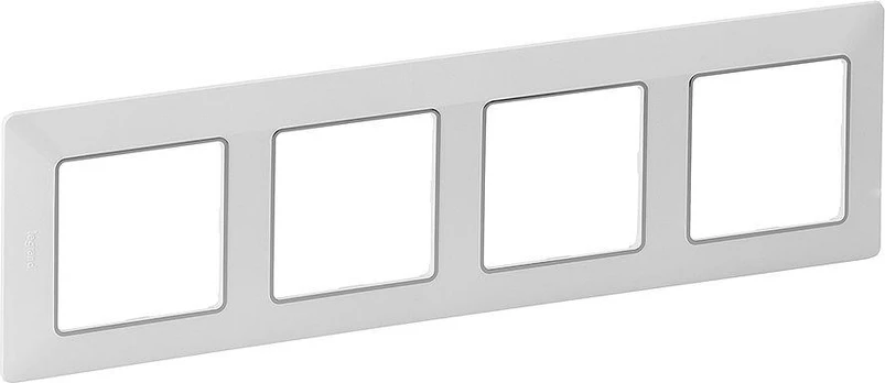 Legrand Quad rėmas Valena Life baltas / chromas (754034)