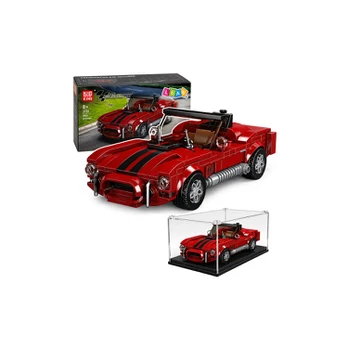 Lean Toys Construction Bricks Classic Car S.Cobra Raudona Ekranas Case 391 pcs.