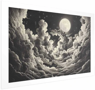 Artgeist Plakatas - Moon and Stars Singing Among the Great Clouds
