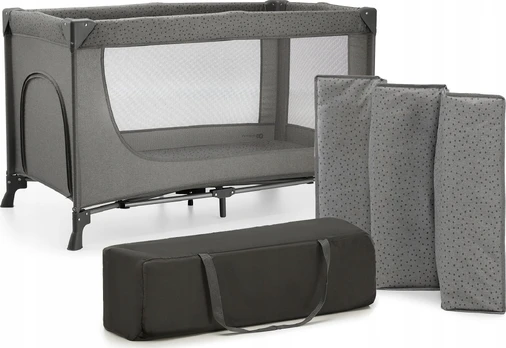 Travel cot JOY 2 DARK GREY