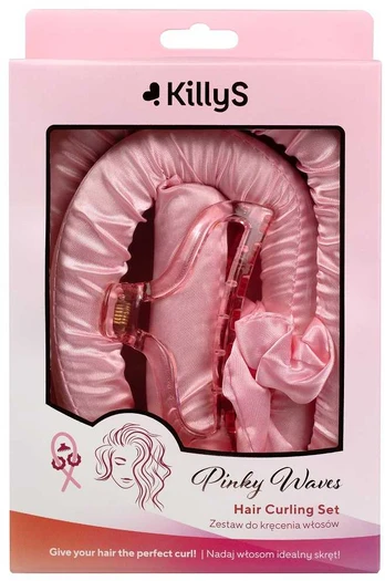 Killys Pinky Waves Scrunchie plaukų suktukas su segtuku