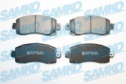 Stabdžių trinkelių rinkinys, diskinis stabdys SAMKO 5SP2119