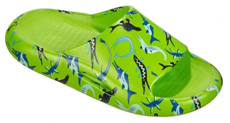 Šlepetės vaik. BECO Ocean Dinos 9275 8 24/25 green kaina