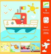 Djeco piešimo trafaretai - Transportas kaina