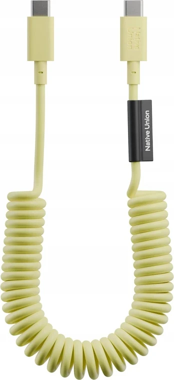 Native Union Native Union Pop Cable – USB-C – USB-C kabelis, 1,2 m 60 W (citrinų)