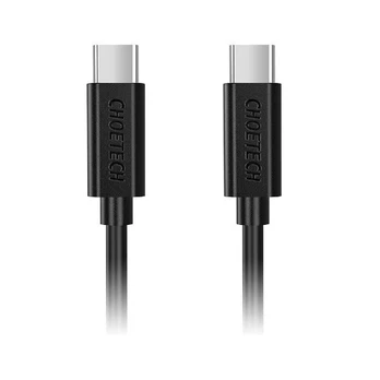 Kabelis Choetech USB Type C - USB Type C charging data cable 3A, 0,5 m, juodas