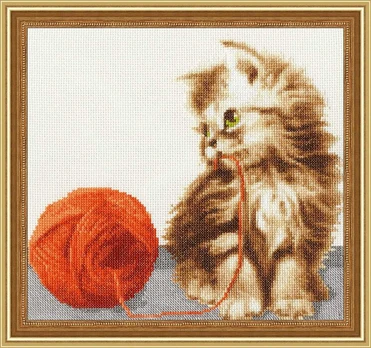 Zolotoe Runo Kitten with threads S/NL042
