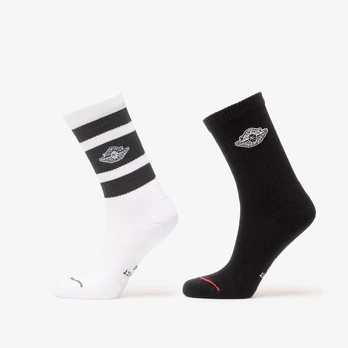 Jordan Everyday Elevated Crew Socks 2-Pack White/ Black/ White - Dydis L (IM9090-100 Kojinės)
