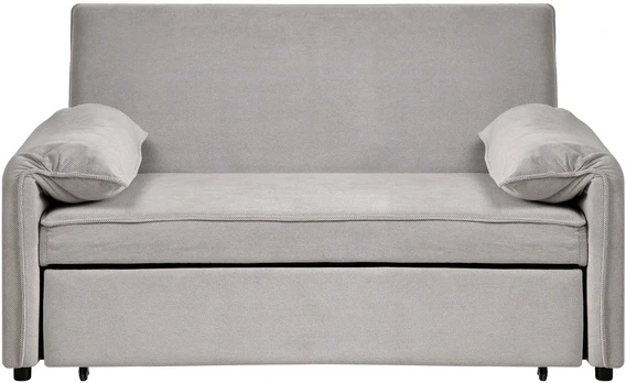 Beliani Išskleidžiama sofa HORMA pilka