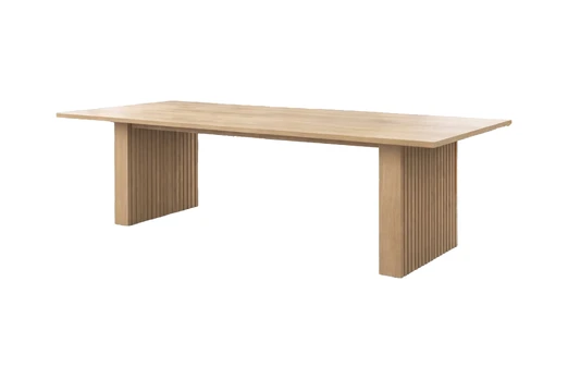 Humle Extending Dining Table 300(200+50+50)100x75 cm - Nature Rubberwood