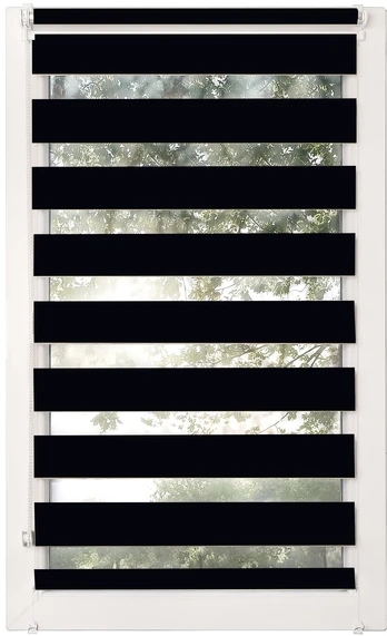 Ritininė užuolaida Karpol Basic, juoda, 68 cm x 150 cm