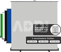 walimex pro Roll-up Panel Hintergrund 210x220cm grau kaina