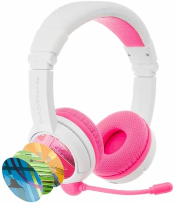 Ausinės BuddyPhones School Pink