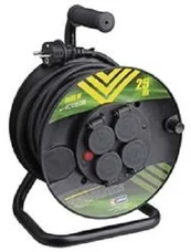 Emos Rubber extension cable - drum 4 sockets 25m