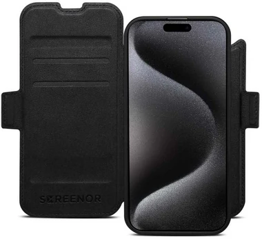 Dėklas SCREENOR FIRST 2IN1 IPHONE AIR MAGSAFE MUSTA