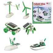 Žaislinis robotas, rinkinys Solar 6in1 kaina