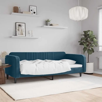 Lova Sofa, mėlynos spalvos, 90x200cm, aksomas