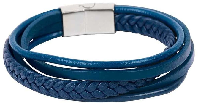Troli Mėlyna leather strap bracelet Leather