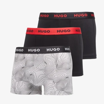 Bokserki Hugo Boss Trunk Triplet Design Black - Dydis M (50532550-063 Šortai)