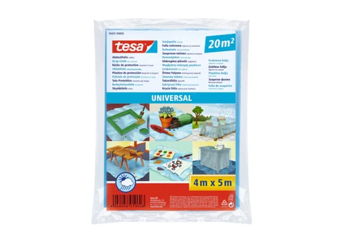 Plėvelė uždengimo tesa® Universal PE, 5m x 4m, 20m2.