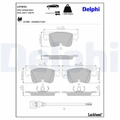 stabdžių trinkelių rinkinys, diskinis stabdys DELPHI LP3934 kaina