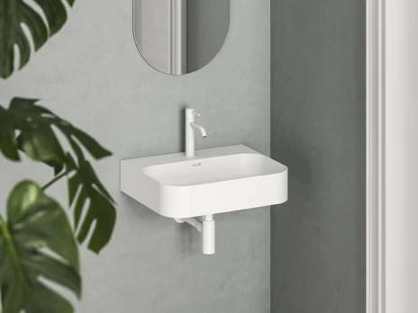 Keraminis pastatomas praustuvas Ravak Ceramic, Slim R 55 cm Wall