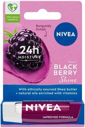 Nivea Blackberry Shine maitinantys lūpų dažai 4,8g kaina
