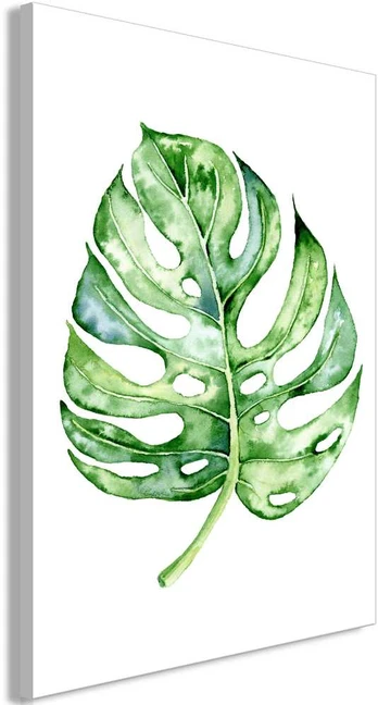 Artgeist Paveikslas - Watercolor Monstera (1 Part) Vertical