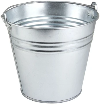 Metalinis konstrukcinis kibiras, cinkuotas, 15 l