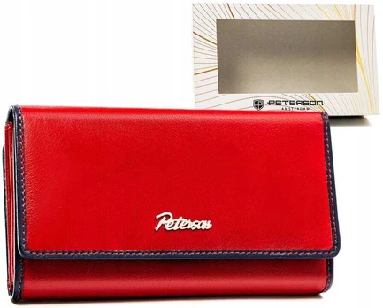 Leather wallet RFID PETERSON PTN KA-24