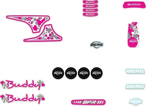 Berg Buddy 2.0 - Sticker set Baltas