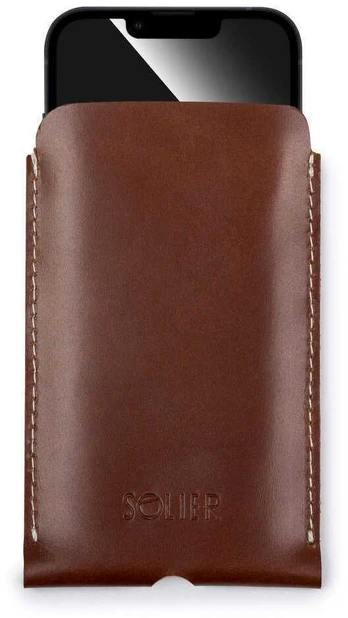 Solier Accessories Odinis dėklas IPhone 11 rudos spalvos