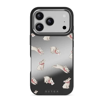 Late Again - iPhone 17 Pro Case, Elite Mirror Dark (MagSafe) / Silver