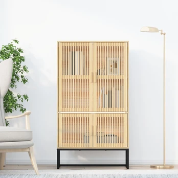 vidaXL Komoda, 70x35x125cm, apdirbta mediena
