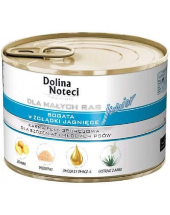 Dolina Noteci Premium Junior su ėrienos skrandžiais 185 g