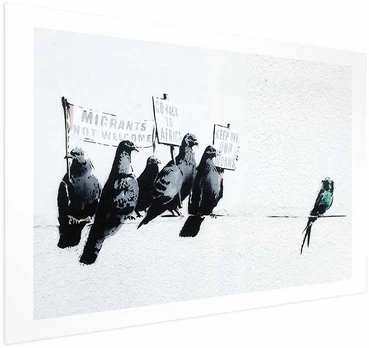 Artgeist Plakatas - Xenophobic Pigeons