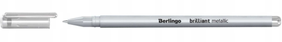 Gelinis rašiklis Berlingo Brilliant Metallic & Pastel, sidabrinis, 0.6 mm