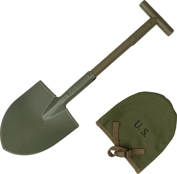 MFH US T-Spade M10 OD žalias with canvas case