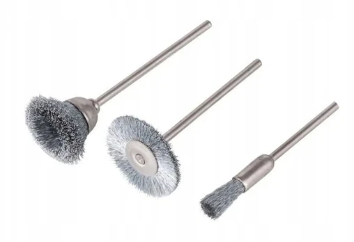 Wolfcraft mini vielinių šepečių rinkinys - vielinis