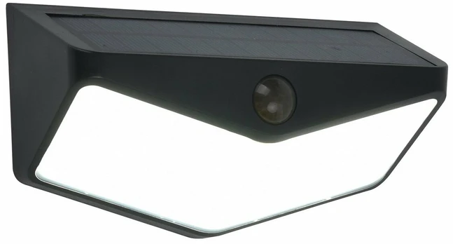 Saulės įkraunama lempa Lutec Wings, 3.7W, IP44, juodas